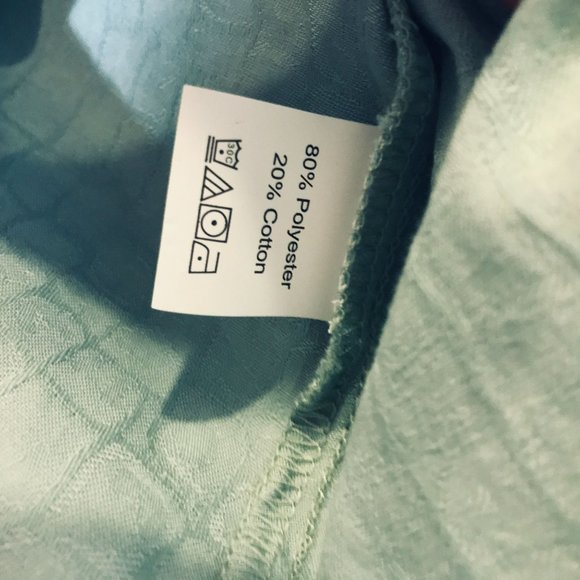 Men's Button Down Shirt Short Sleeve sage green Size m NEW - Picture 4 of 4